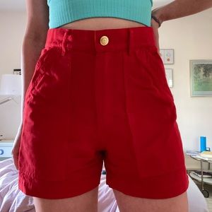 Big Bud Press Classic Red Work Shorts